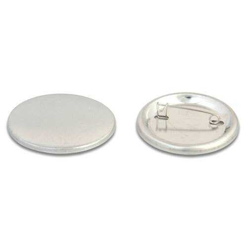 110 mm Buton Rozet İğneli Metal Arkalıklı - 