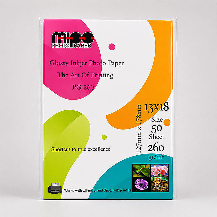 13x18 Glossy İnkjet Fotoğraf Kağıdı 260gr. MİPO - 1