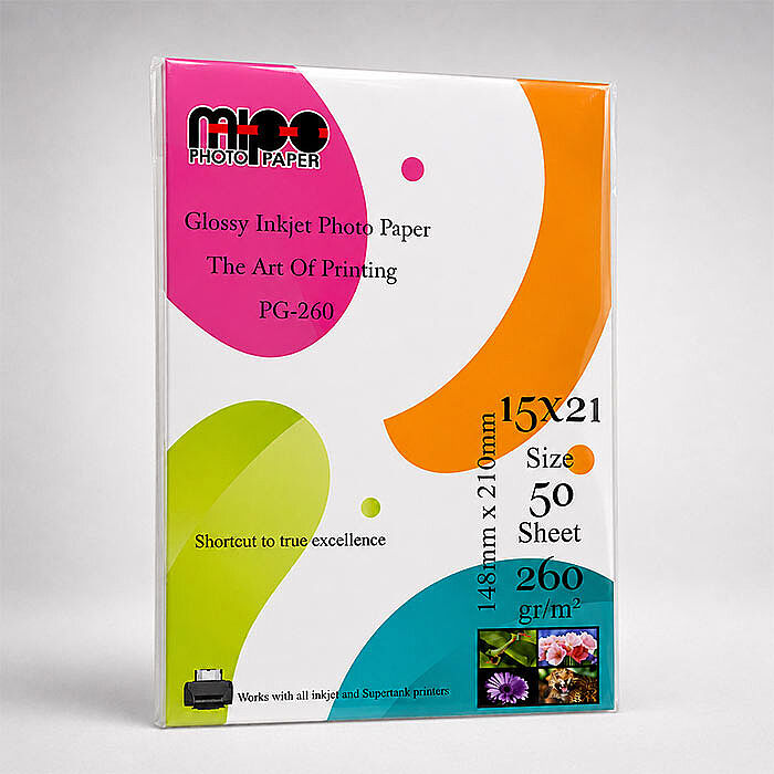 15x21 Parlak Fotoğraf Kağıdı 260gr. İnkjet MİPO - 1