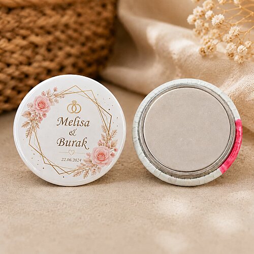 25 mm Buton Rozet Magnet - 