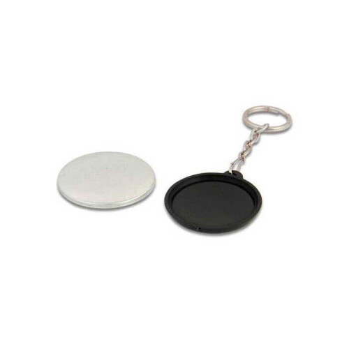 37 mm Buton Rozet Anahtarlık Zincirli - 