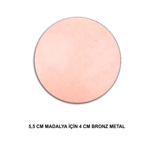 5,5cm Madalya İçin Sublimasyon Metal Baskı Göbeği - 