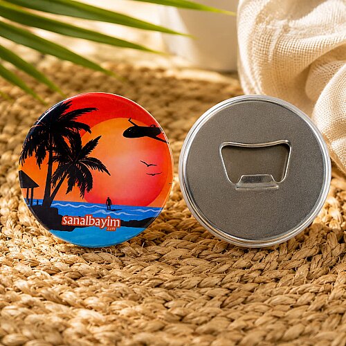 58 mm Buton Rozet Magnet Açacak 100lü Paket - 