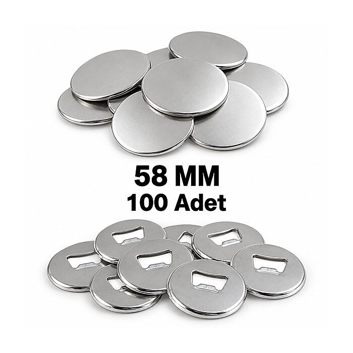 58 mm Buton Rozet Magnet Açacak 100lü Paket - 1