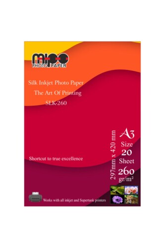 A3 Mat Fotoğraf Kağıdı 260gr. İnkjet MİPO - Mipo Fotoğraf Kağıdı (1)