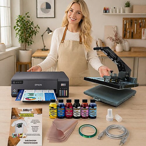 A3 Otomatik Sublimasyon Tişört Transfer Baskı Seti 15 - Digitronix