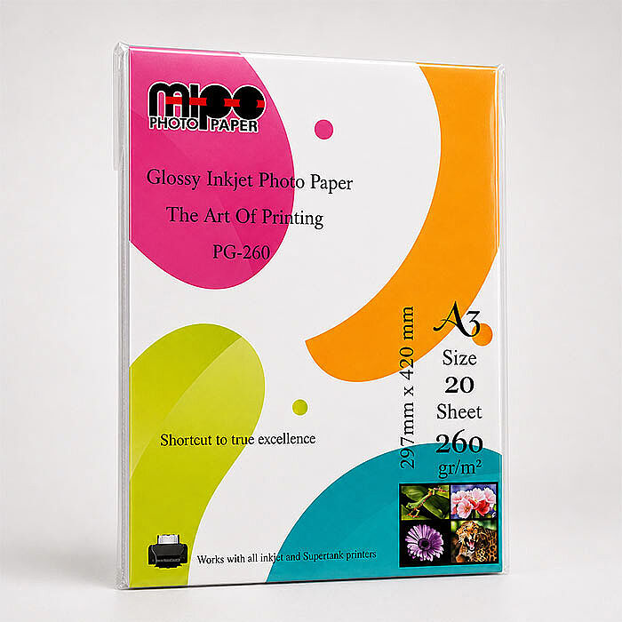 A3 Parlak Fotoğraf Kağıdı 260gr. İnkjet MİPO - 1