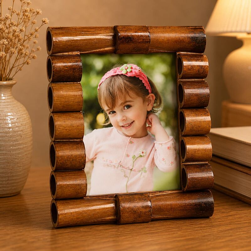 Ahşap Bambu Fotoğraf Çerçevesi 10x15 - 1