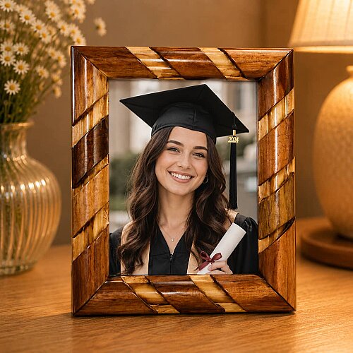 Ahşap Bambu Fotoğraf Çerçevesi 13x18 - sanalbayim