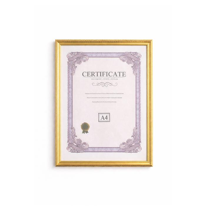 Ahşap Diploma ve Fotoğraf Çerçvesi A4 Altın - 4