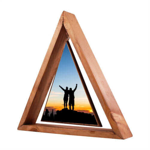 Sublimasyon Ahşap Üçgen Salıncaklı Foto Çerç 19x19 - 2