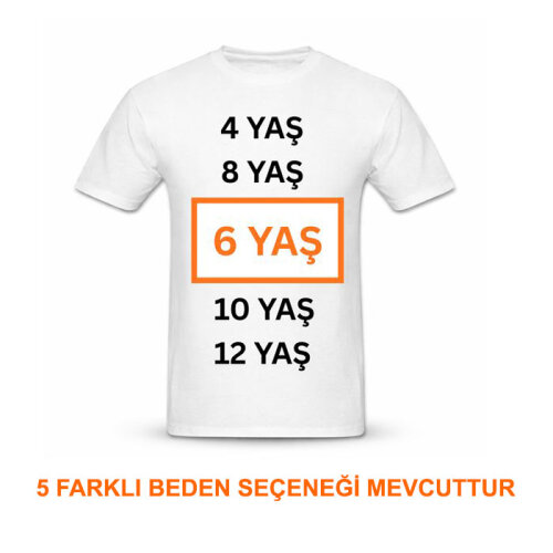 Çocuk İçin Süblimasyon Pamuk Polyester Tişört - (1)