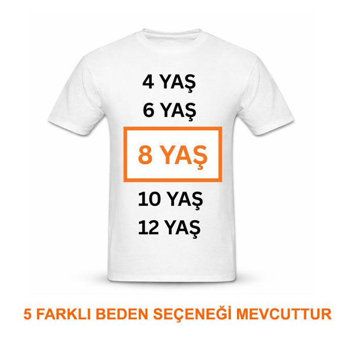 Çocuk İçin Süblimasyon Pamuk Polyester Tişört - 3