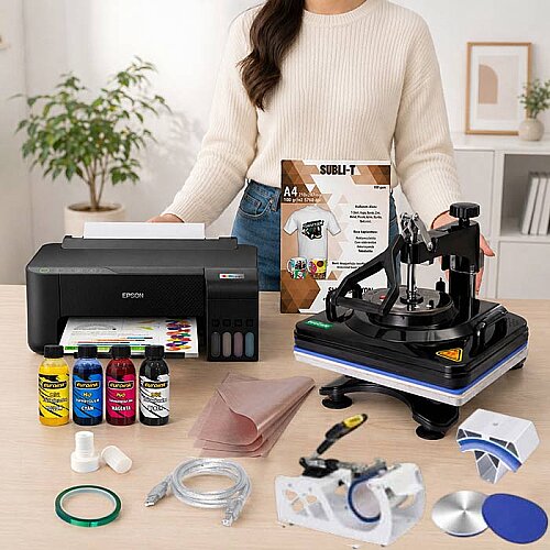 Combo Tişört ve Kupa Sublimasyon Baskı Seti 21 - Digitronix
