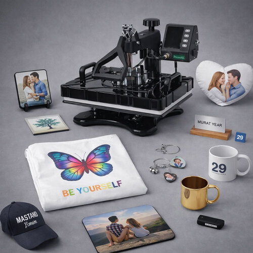 Combo Transfer Baskı Presi 5in1 P8100 - Digitronix (1)