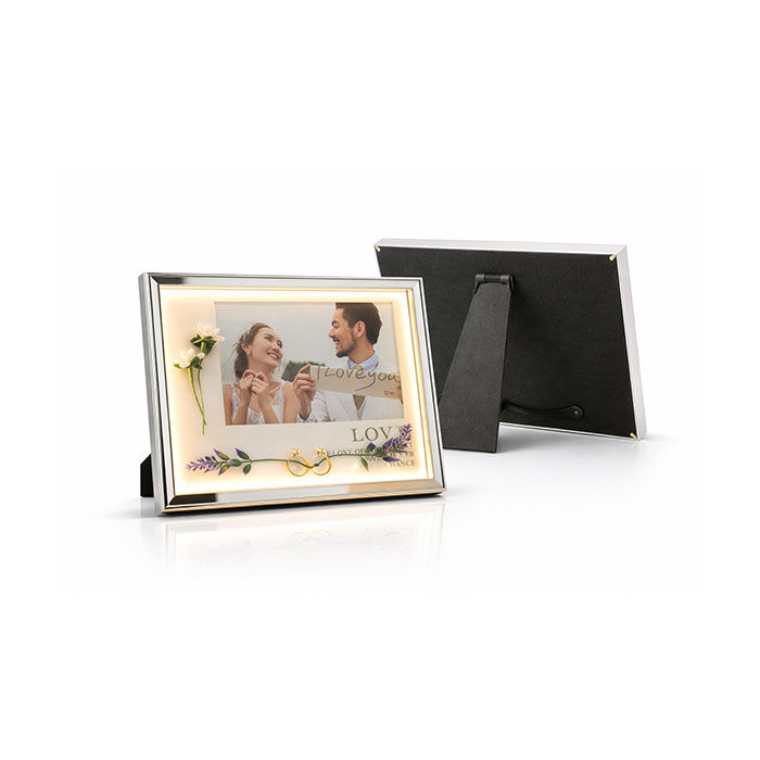 Dekoratif Çiçekli Işıklı Fotoğraf Çerçevesi 15x20 - 7