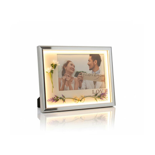 Dekoratif Çiçekli Işıklı Fotoğraf Çerçevesi 15x20 - 6