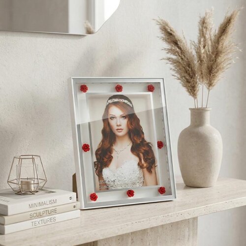 Dekoratif Işıklı Çiçekli Fotoğraf Çerçevesi 15x20 - 4