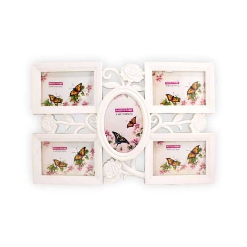 Dekoratif Plastik Çoklu Çerçeve 10x15 Güllü 5li - sanalbayim