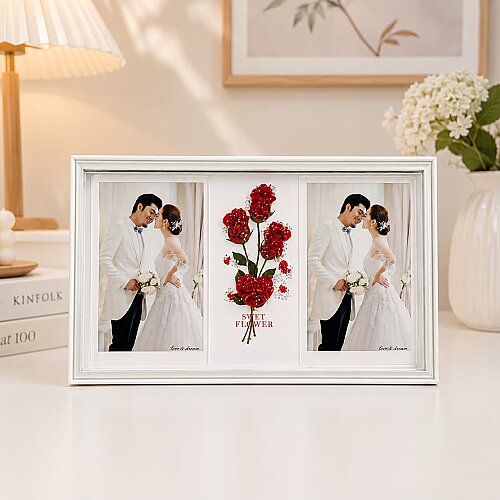 Dekoratif USB Led Işıklı Çerçeve 10x15 2li 7493-4S - sanalbayim