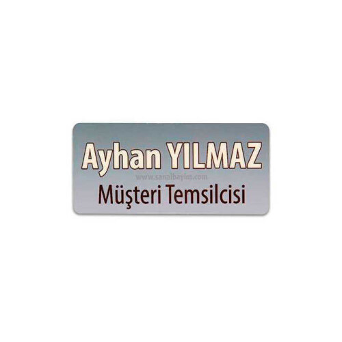 Digitronix HDF Yaka İsimliği Dikdörtgen Mıknatıslı - 