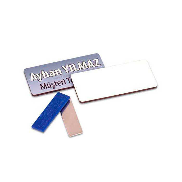 Digitronix HDF Yaka İsimliği Dikdörtgen Mıknatıslı - 2