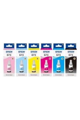 Epson 673 Serisi Orjinal Foto Mürekkep 6 Renk Set - 1