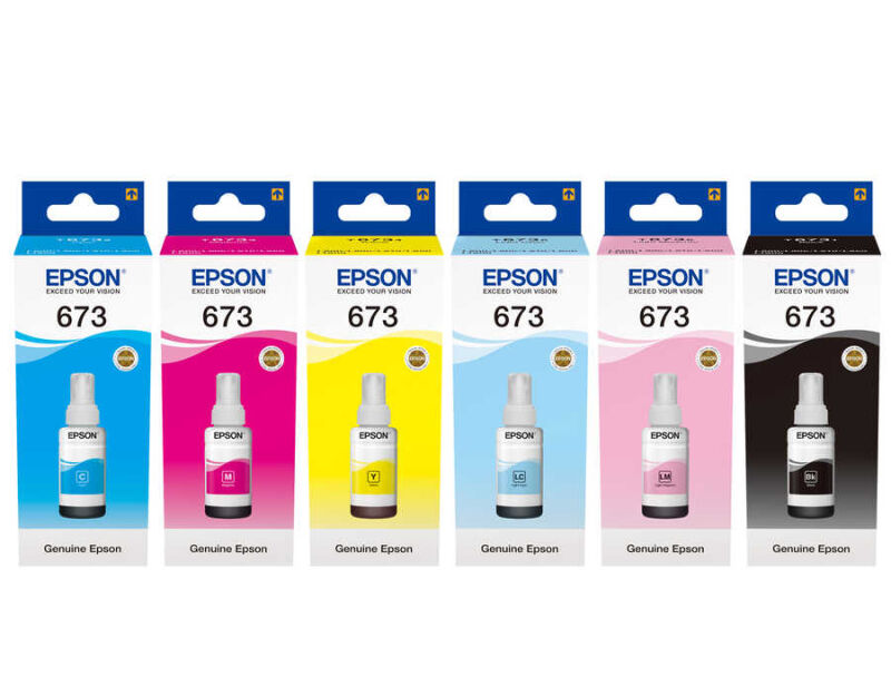 Epson 673 Serisi Orjinal Foto Mürekkep 6 Renk Set - 2