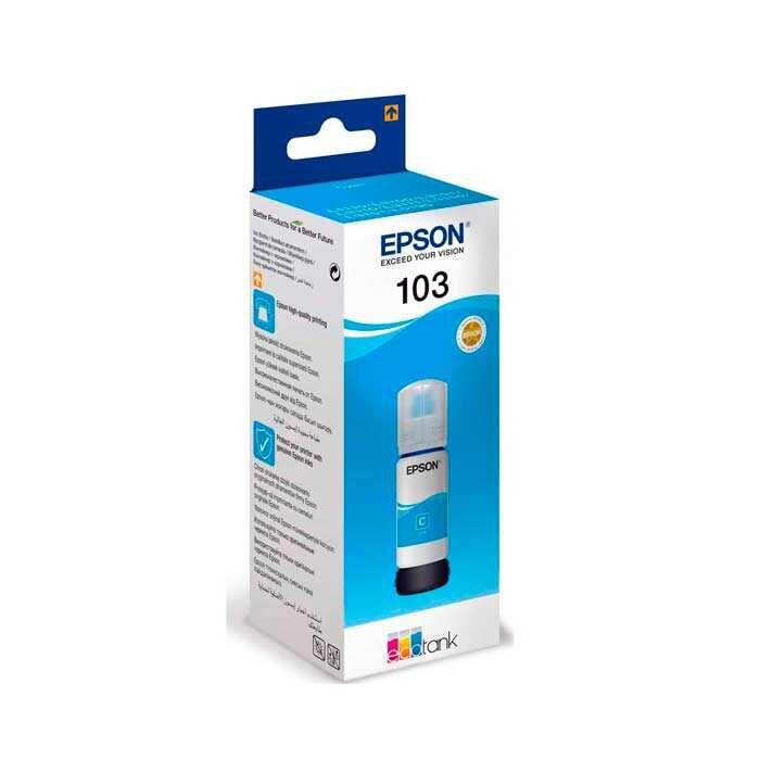 Epson C13T00S24A Eco Tank Mürekkep 103 Cyan - 2