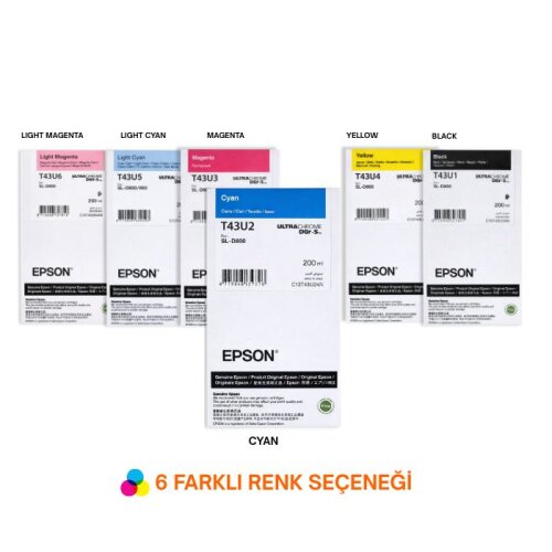 Epson Surelab SL-D800 için T43U Orijinal Mürekkep - EPSON (1)