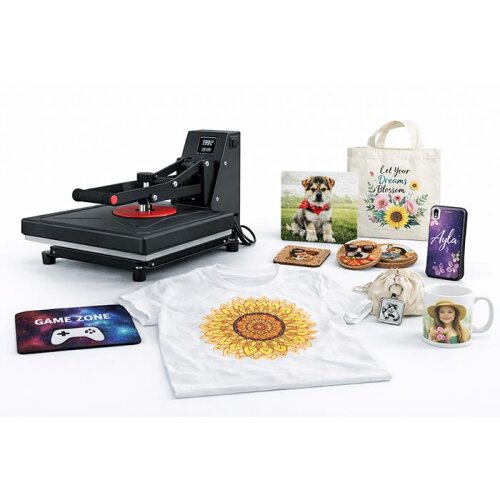 F3802 Freesub Düz Transfer Baskı Presi 38x38cm - (1)