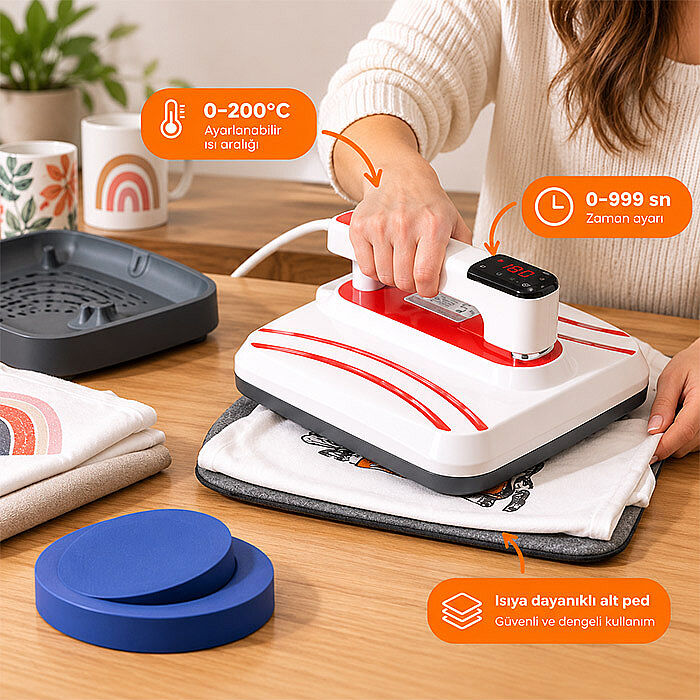 Freesub Combo Transfer Baskı Presi 25X30 P1210 - 2