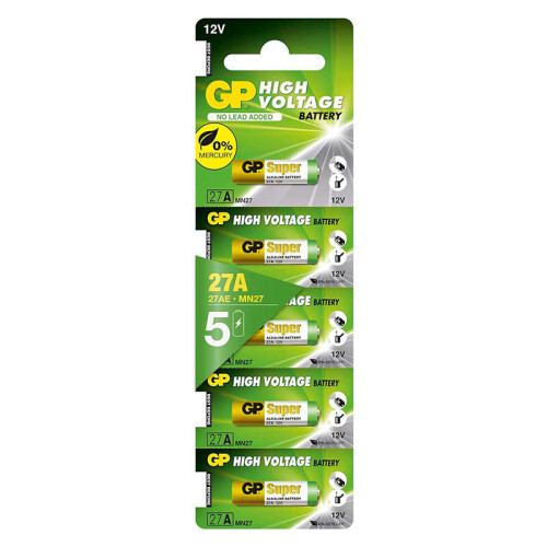 GP 27A 12V Alkalin Pil 5li Blister - 
