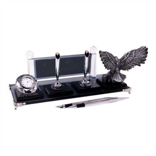 Gümüş Kartal Kristal Masa İsimliği KC1602 - 4