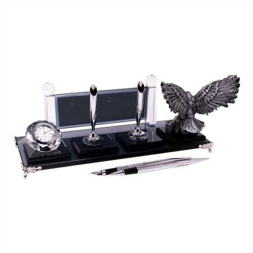 Gümüş Kartal Kristal Masa İsimliği KC1602 - 4