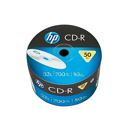 HP CD-R 700 MB/80 Min 52X 50li Paket - 1