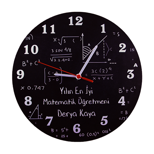 Sublimasyon Duvar Saati Yuvarlak 27cm Eko Ahşap - 1