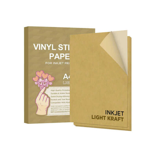 İnkjet Kraft Sticker Etiket - 