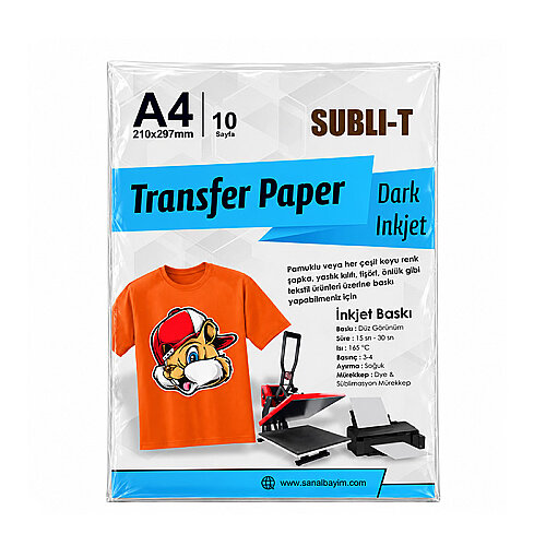 İnkjet Pamuklu Tişört Transfer Kağıtları - Subli T (1)