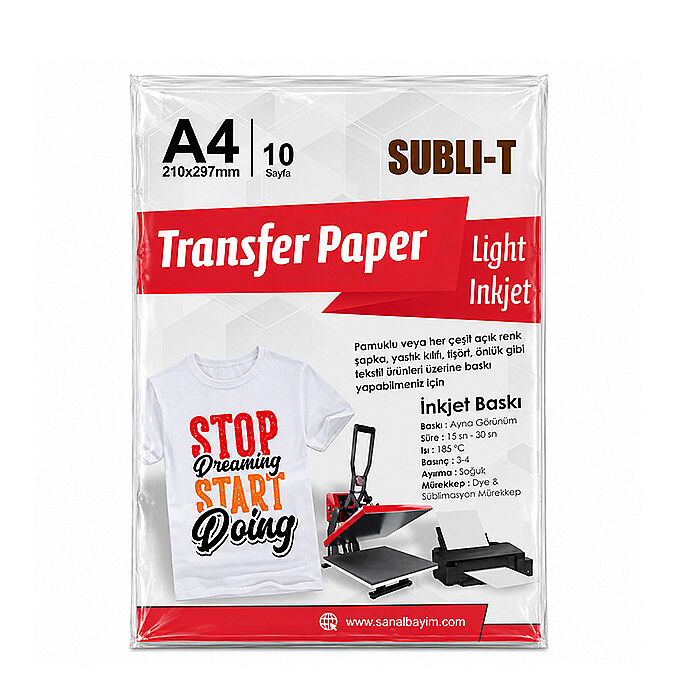 İnkjet Pamuklu Tişört Transfer Kağıtları - 3