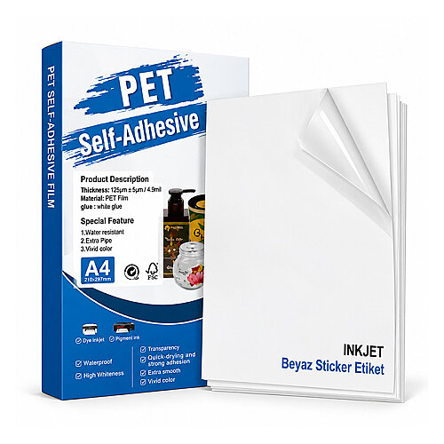 İnkjet Pet Sticker Etiketler - Digitronix