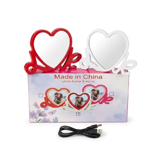 Işıklı Love Kalp Fotoğraf Çerçeveleri - 6
