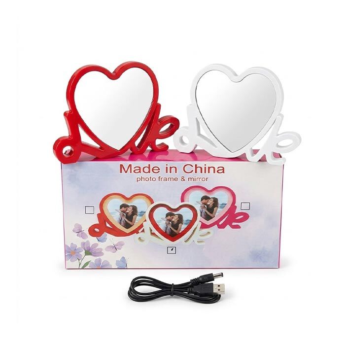 Işıklı Love Kalp Fotoğraf Çerçeveleri - 6