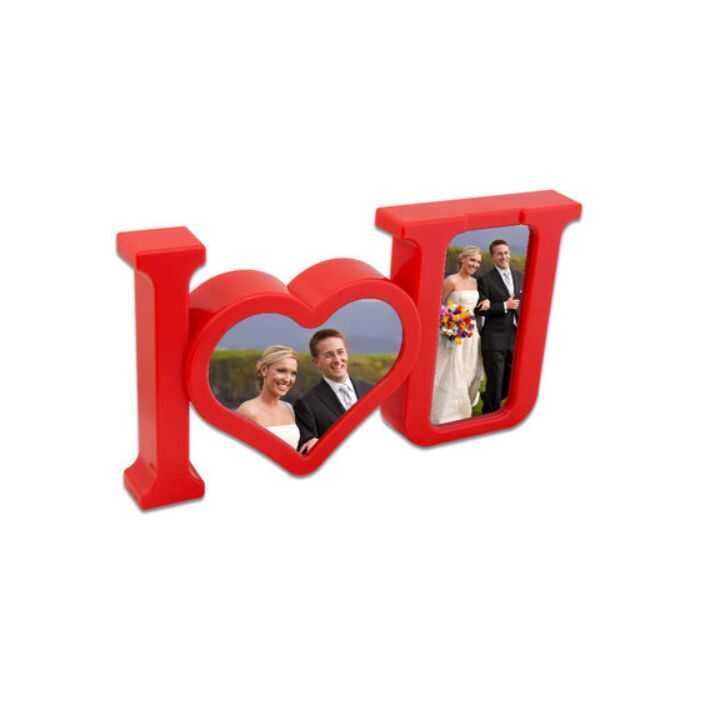 Sihirli Ayna I Love You Çerçeve Düğmeli USB 7734-4 - 2