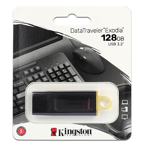 Kingston 128GB USB3.2 DataTraveler Exodia Bellek - 