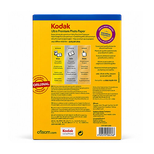 Kodak A4 Parlak İnkjet Fotoğraf Kağıdı 260gr. - Kodak (1)