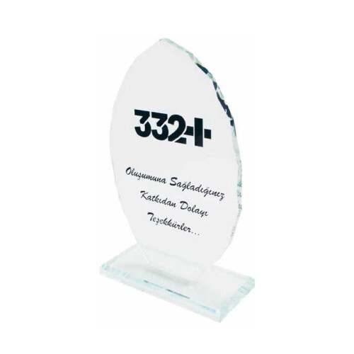 Kristal Plaket Damla - 3