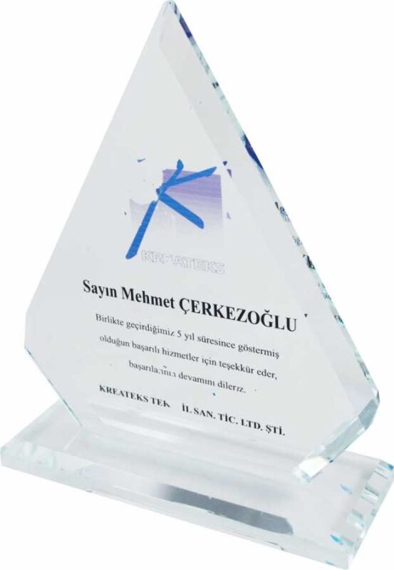 Kristal Plaket Prizma - 1