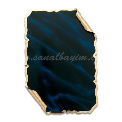 Lazer Kazıma Al. Dek. Ferman Plaket 10,5cm x15,5cm - 