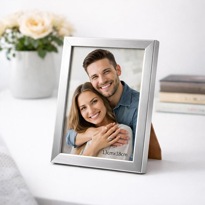 Dekoratif Ahşap Metalik Fotoğraf Çerçevesi - MDF - 11